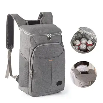 Сумка для пикника с гладкой застежкой-молнией, складная сумка для льда, Переносная изоляционная сумка, Многофункциональная сумка для пикника, Портативный рюкзак