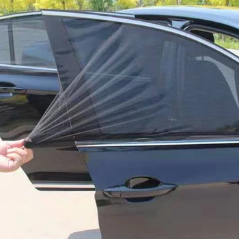 2 шт Складная Универсальная боковая солнцезащитная шторка, Козырек для окна внедорожника, Практичный Сетчатый блок, автоматический солнцезащитный козырек