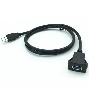 крепление Приборной панели автомобиля для ПК длиной 1 м USB 2.0 От Мужчины к Женщине Кабель-удлинитель для розетки autos accesorios от Мужчины к женщине Удлинительный кабель