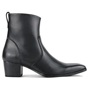 2020 Весенне-осенние мужские ботинки, кожаные ботинки, дизайнерские ботинки на молнии, ботинки 