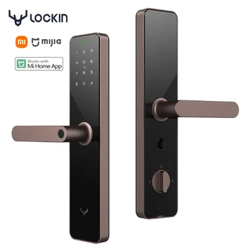 Водонепроницаемый смарт-замок Lockin X1 Bluetooth, биометрия, отпечаток пальца, пароль, разблокировка Mi Home APP, умный алюминиевый раздвижной дверной замок