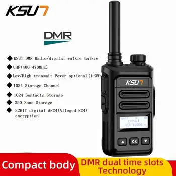 KSUT DMR Радио Портативная рация Цифровая Ветчинная Двухсторонняя радиостанция Портативное профессиональное приемопередающее беспроводное устройство мощностью 3 Вт УВЧ