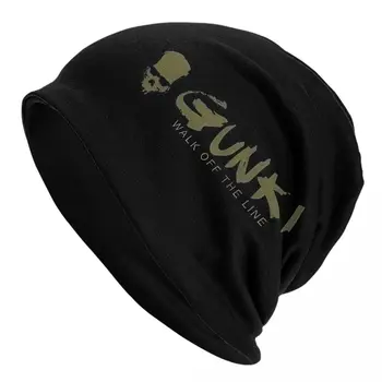 Кепки с логотипом рыбалки, Gunki Goth, осенне-зимние уличные тюбетейки, шапочки, весенняя теплая шапка-капор с запахом на голову