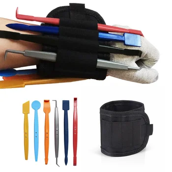 Универсальный автомобильный магнитный браслет, сумка для инструментов для удержания тонировки окон, ракель-скребок, нож, Оберточная пленка, поясные сумки на магните