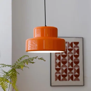 Подвесной светильник для ресторана Nordic antique orange креативный японский настольный подвесной светильник Bauhaus оранжевого цвета