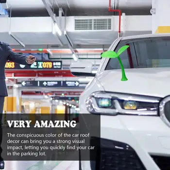3D Декор крыши автомобиля Бобовый росток Универсальная наклейка для авто, которую нелегко отвалить, Декоративные принадлежности для внедорожников, грузовиков, внедорожников